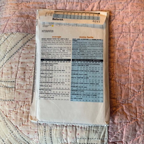 Butterick Retro 1951 Women's Pencil Skirt Suit Pattern in Brown and Olive - Picture 2 of 2